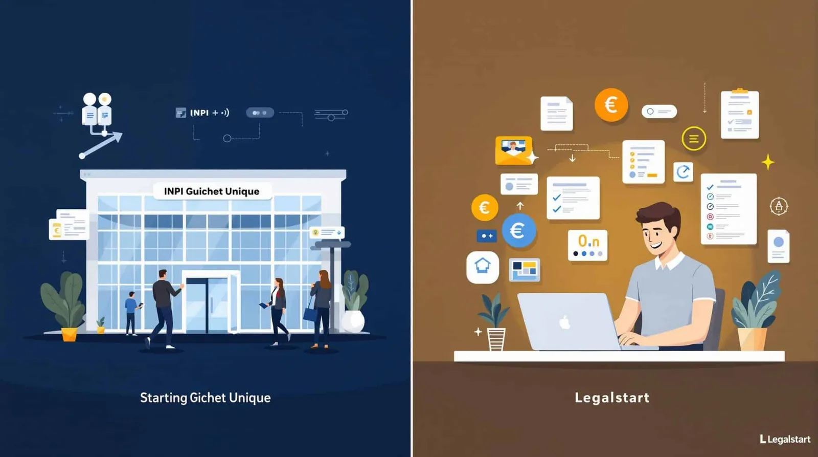 Choisir entre le guichet unique INPI et Legalstart : le guide essentiel pour optimiser votre création d'entreprise